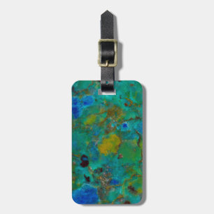 Blaue Klippe Chrysokoll Gepäckanhänger