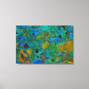 Blaue Klippe Chrysokoll Leinwanddruck