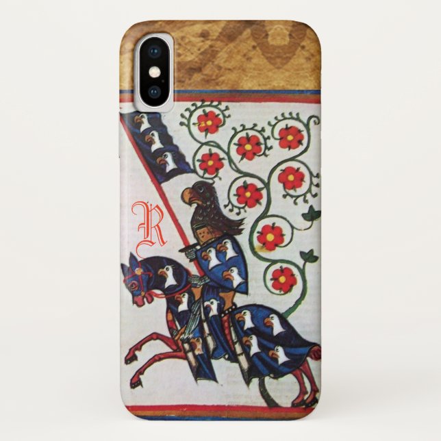 BLAUE KNIGHT MEDIEVENT PARCHOGRAM Case-Mate iPhone HÜLLE (Rückseite)
