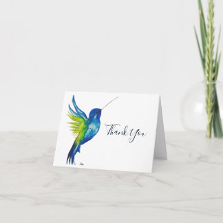 Blaue Kolibri Dankeskarten Dankeskarte