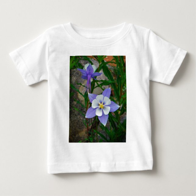 Blaue Kolonne Baby T-shirt (Vorderseite)