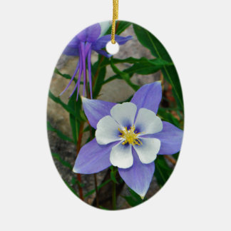 Blaue Kolonne Keramikornament