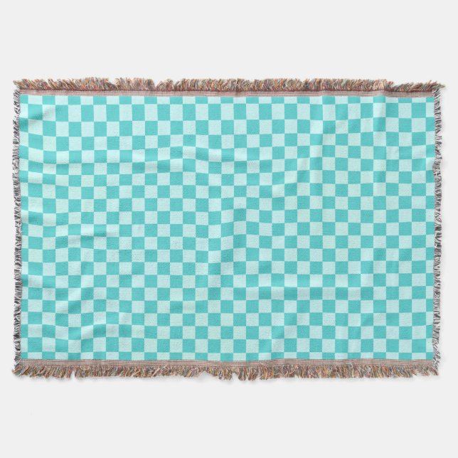 Blaue Kombination klassischer Checkerboard Decke (Vorderseite)