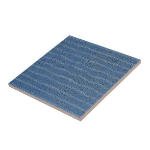 Blaue Korken-Beschaffenheit mit weißen Linien Fliese