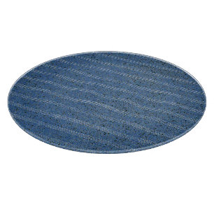 Blaue Korkstruktur mit weißen Linien Schneidebrett