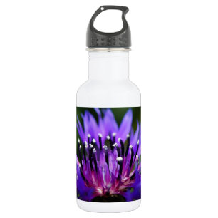 Blaue Kornblumen-Blüten Frieden Liebe Schicksal Edelstahlflasche