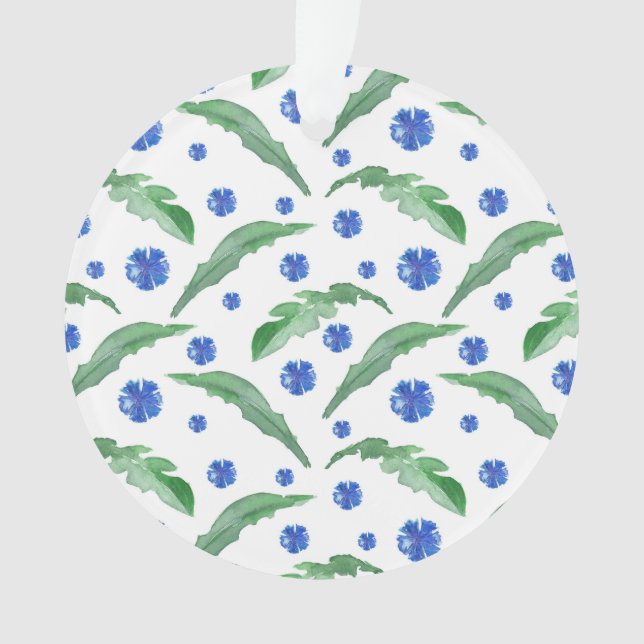 Blaue Kornblumen Ornament (Vorderseite)