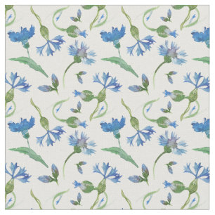 Blaue Kornblumen Stoff