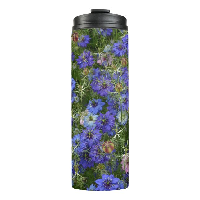 Blaue Kornblumen Thermosbecher (Vorderseite)