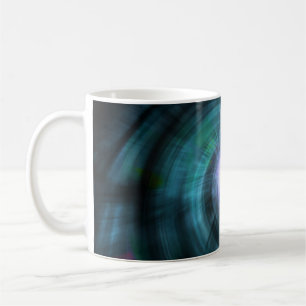 Blaue kosmische Rotation Kaffeetasse