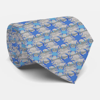 Blaue Krabben Krawatte