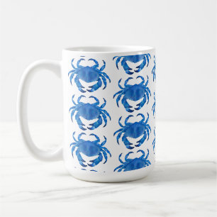 Blaue Krabben-Krustentier Kaffeetasse
