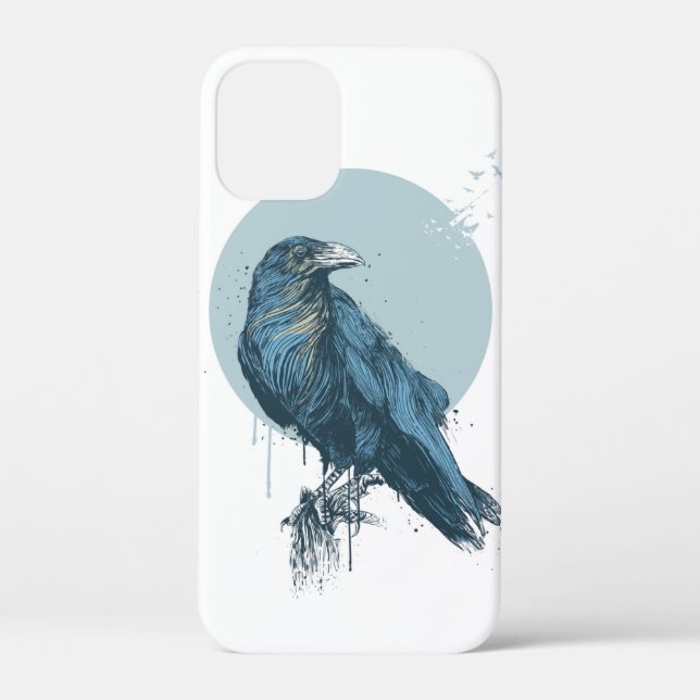 Blaue Krähe kaum gibt iPod-Gehäuse Case-Mate iPhone Hülle (Rückseite)