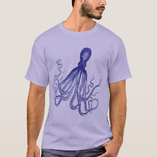 Blaue Krake 5 T-Shirt