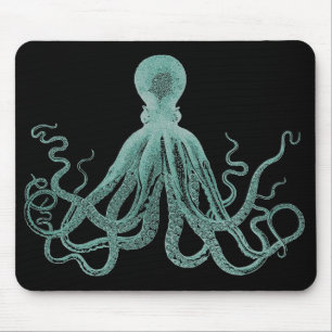 Blaue Krake Mousepad