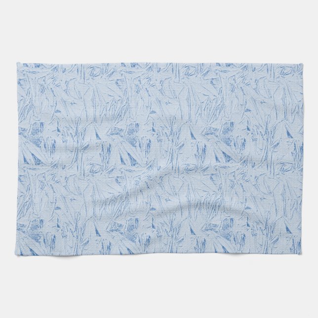 Blaue Kräuselstruktur Geschirrtuch (Horizontal)