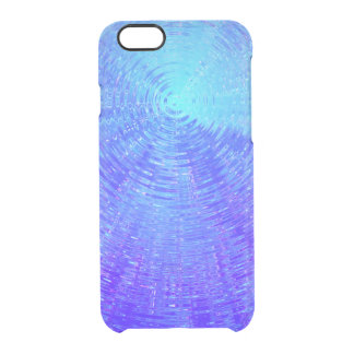 Blaue Kräuselungen Durchsichtige iPhone 6/6S Hülle