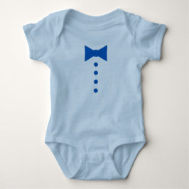Blaue Krawatte und Tasten Baby Strampler