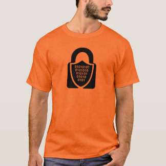Blaue Kreis-Sicherheit Cipher Icon T-Shirt