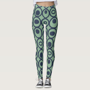 Blaue Kreise Leggings