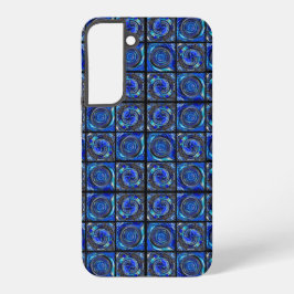Blaue Kreismosaik Samsung Galaxy Hülle