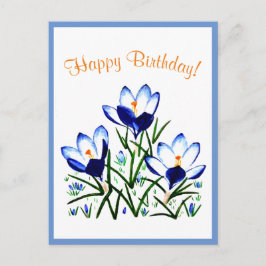 Blaue Kreuze im Frühjahr Postkarte