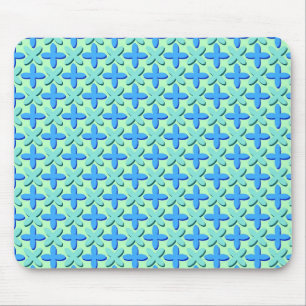 Blaue Kreuze Mousepad