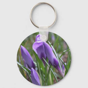 blaue Krokusblumen,番红花 Schlüsselanhänger