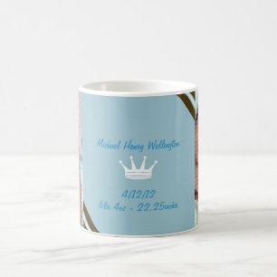Blaue Krone Baby-Fotocollage-Tasse Kaffeetasse