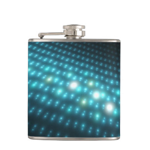 Blaue Kugeln 3D Flachmann