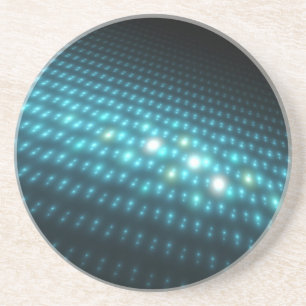 Blaue Kugeln 3D Getränkeuntersetzer