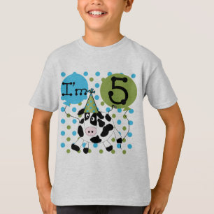 Blaue Kuh 5th Birthday Tshirts und Geschenke