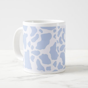 Blaue Kuh-Spots Tierdruckmuster Jumbo-Tasse