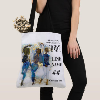 Blaue Kunst der Studentinnenverbindung-HBCU Tasche