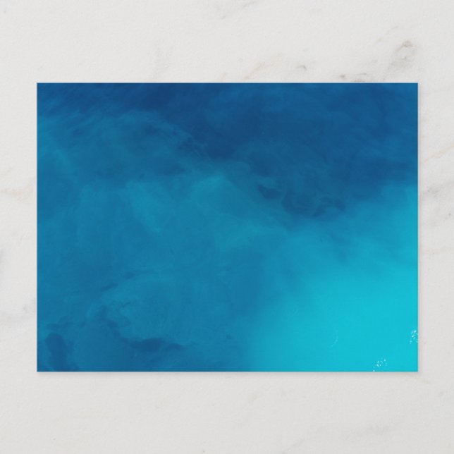 Blaue künstlerische Mustermalerei Art Blue Tones P Postkarte (Vorderseite)