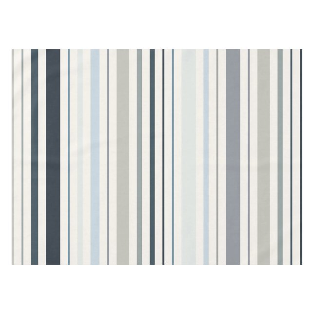 Blaue Küstenstreifen Tischdecke (Vorderseite (Horizontal))
