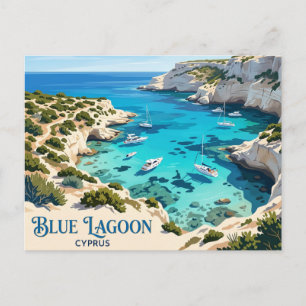 Blaue Lagune, Akamas Zypern Postkarte