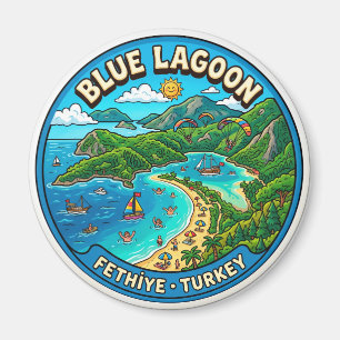 Blaue Lagune, Fethiye Türkei Magnet