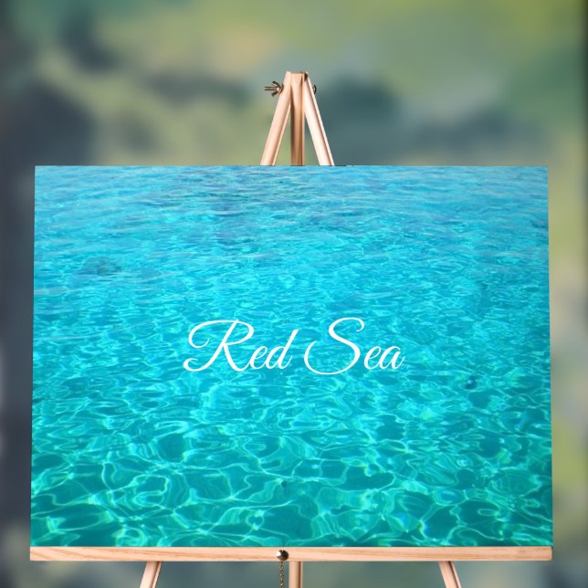 Blaue Lagune im Roten Meer Acrylschild (Neutral)