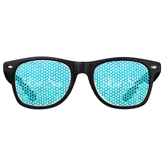 Blaue Lagune im Roten Meer Partybrille (Vorderseite)