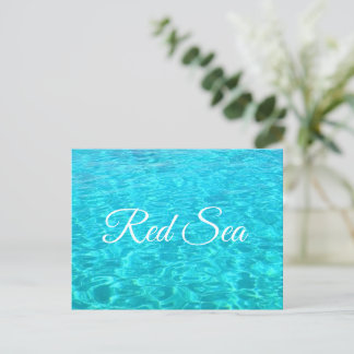 Blaue Lagune im Roten Meer Postkarte