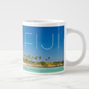 Blaue Lagune-Seelandschaft, Fidschi Jumbo-Tasse