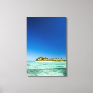 Blaue Lagune-Seelandschaft, Fidschi Leinwanddruck
