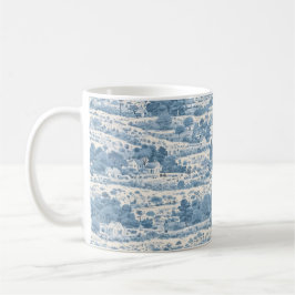 Blaue Landschaft Kaffeetasse