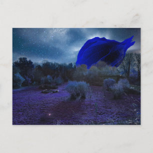 Blaue Landschaft Postkarte