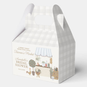 Blaue Landwirte Markt Frisch Hochzeitsdusche Geschenkschachtel