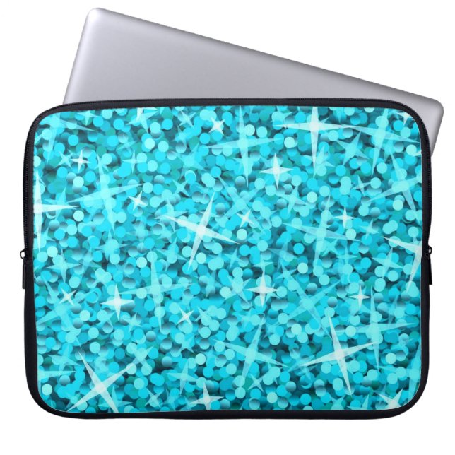 Blaue Laptophülse des Glitz 15 Zoll Laptopschutzhülle (Vorderseite)