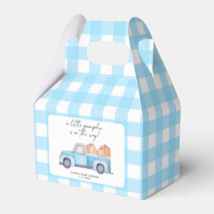 Blaue Lastwagen Ein Kleiner Kürbis Herbst Baby Sho Geschenkschachtel
