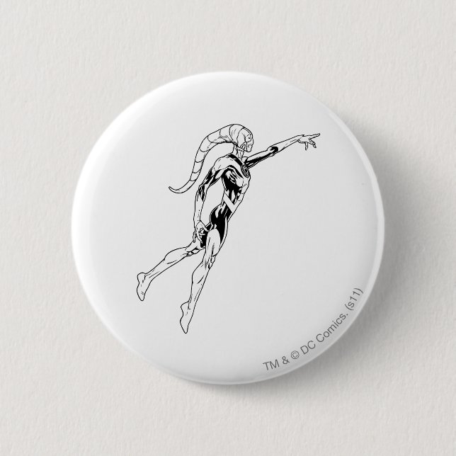 Blaue Laterne 11 Button (Vorderseite)