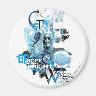 Blaue Laterne Grafik 1 Magnet